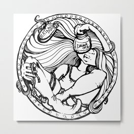 Alice In The Round Metal Print