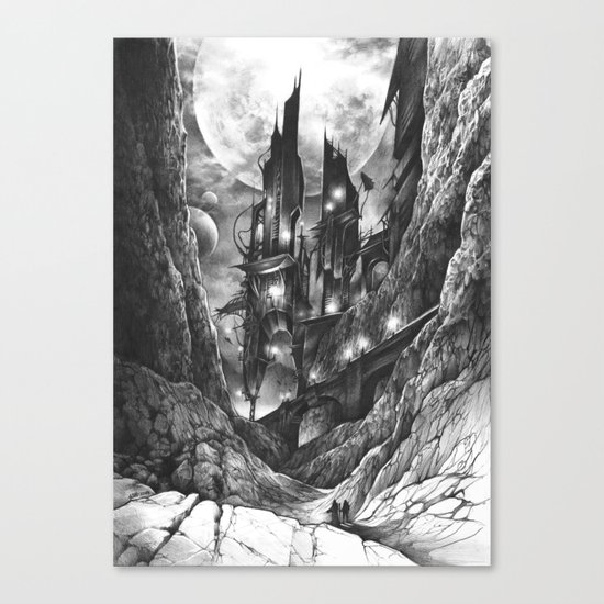 City in the far future Canvas Print