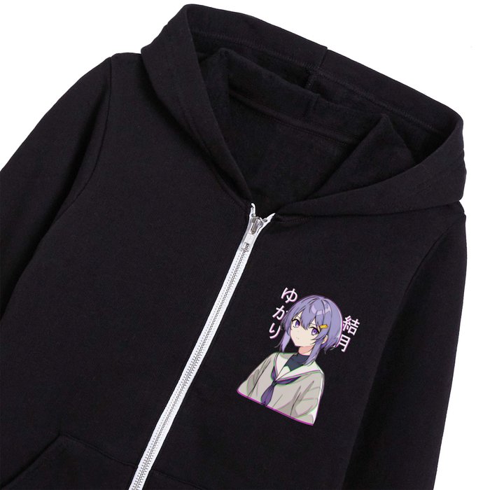 Yuzuki Yukari Vocaloid Vibes Kids Zip Hoodie by lermand7 Society6