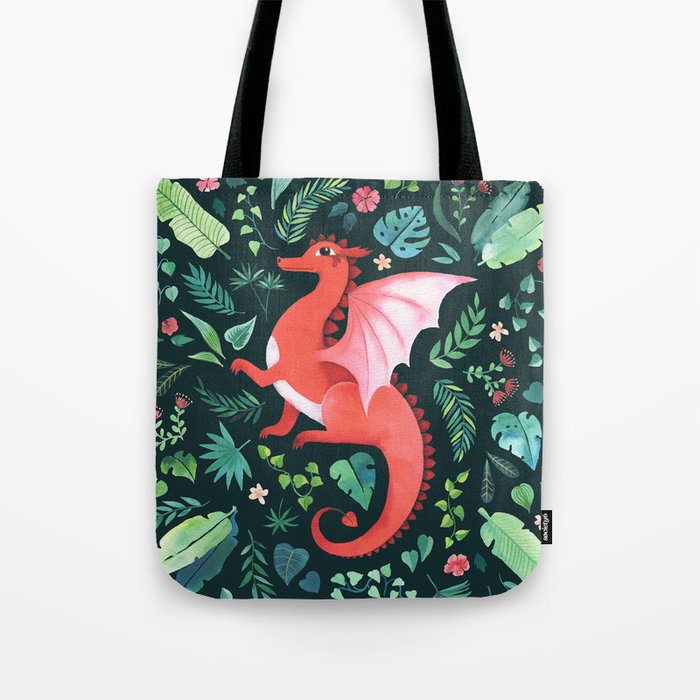 Tropical Dragon Tote Bag