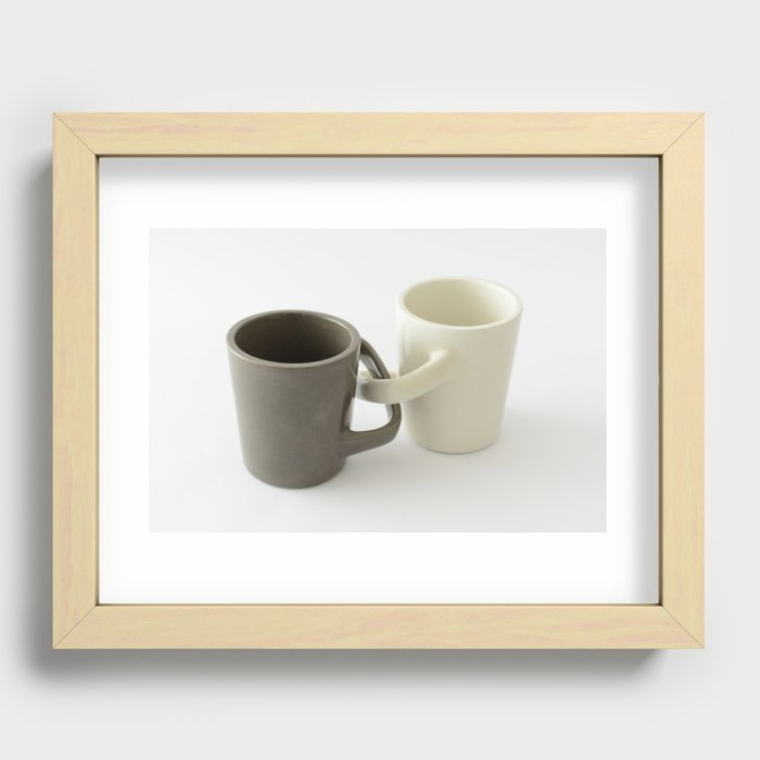 Engagement mugs Recessed Framed Print