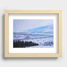 Iceland Scenery Recessed Framed Print