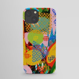 Abstract Colorful Patchwork Collage Art Decoration  iPhone Case