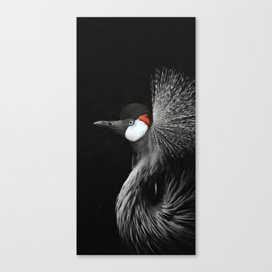 CROWNED CRANE by Monika Strigel Canvas Print