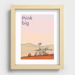 Think Big Mars Curiosity Rover Recessed Framed Print