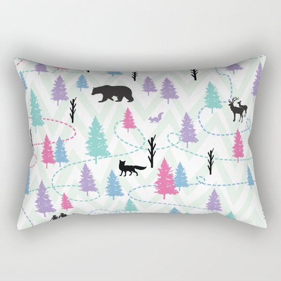 Forest Walk Rectangular Pillow