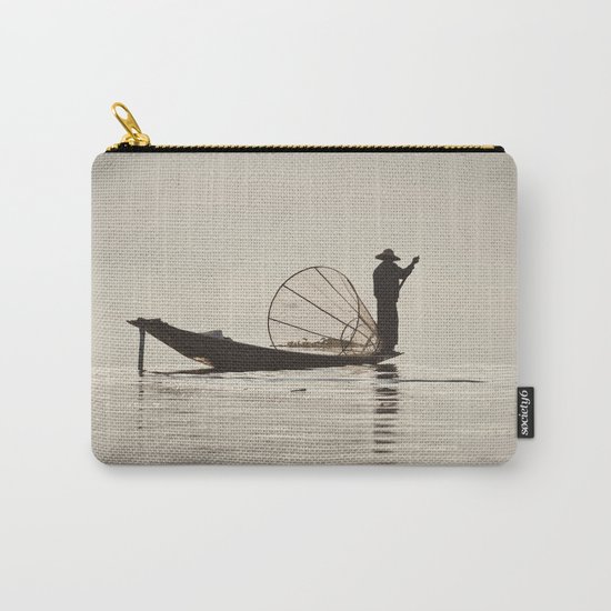 Fisherman at Inle Lake Carry-All Pouch