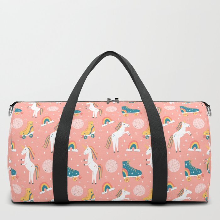 Unicorn Skate Party Duffle Bag by Lathe and Quill