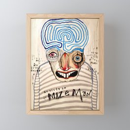 Maze Man Framed Mini Art Print