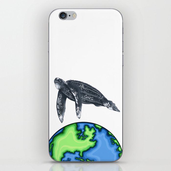 Sea Turtle Peace On Earth Art iPhone Skin