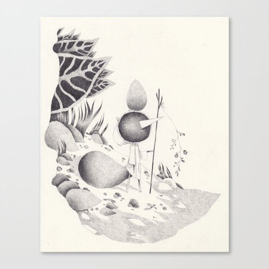 le bord de l'eau Canvas Print