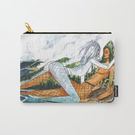 PNW Fishnets - Earth and Sky Goddess Kiss Painting Carry-All Pouch