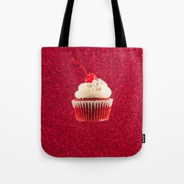 Cupcake Love | The Sparkliest Red Velvet Tote Bag