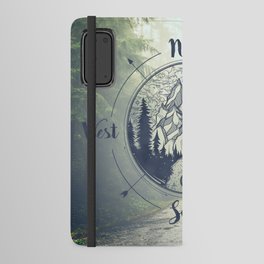 Compass Mountain Road Trip Android Wallet Case