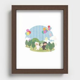 Heart Tail Recessed Framed Print