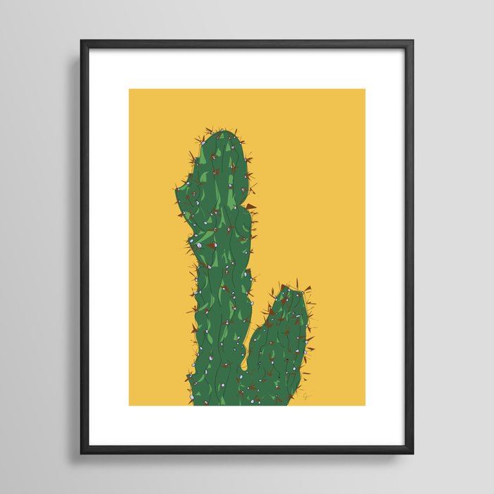 Cactus in Mexico City Framed Art Print