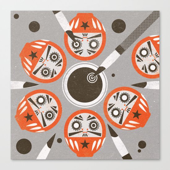 Daruma (Significant Figures) Canvas Print
