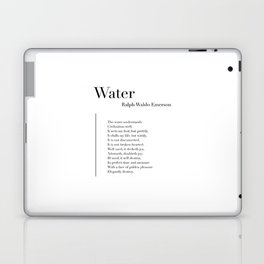 Water by Ralph Waldo Emerson Laptop Skin