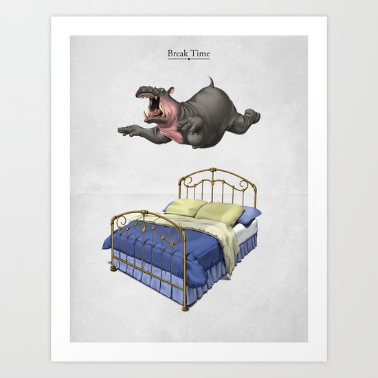Break Time Art Print