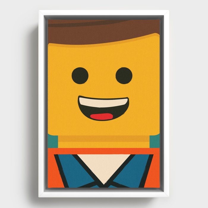 LEGO - Emmet  Framed Canvas