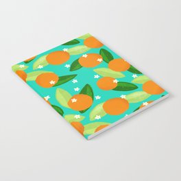 Oranges - Teal Notebook