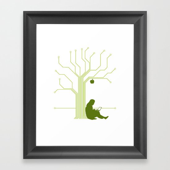 Apple CircuiTree Framed Art Print