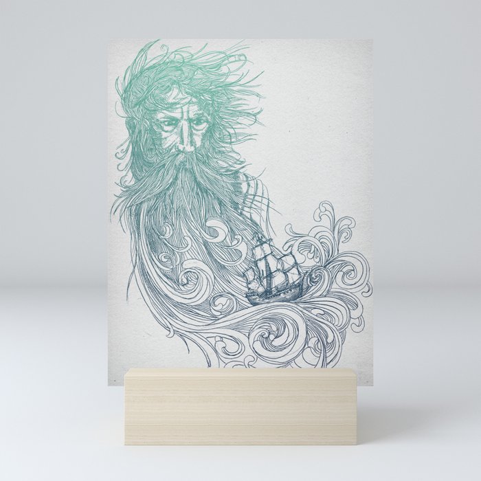 Sea Beard Mini Art Print