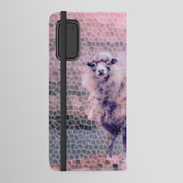 Sheep in sunrise illustration  Android Wallet Case