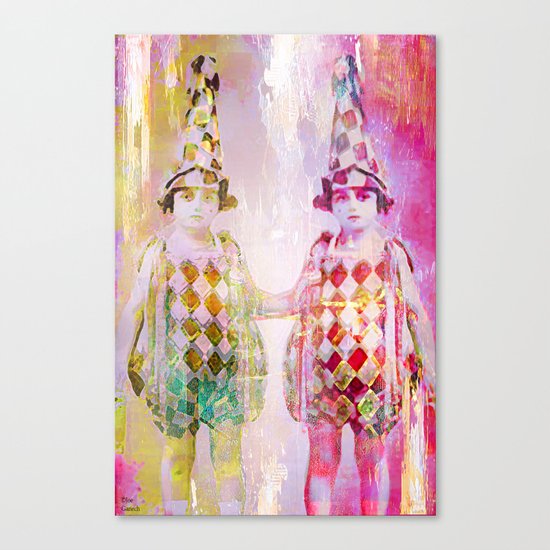 The acrobats Canvas Print