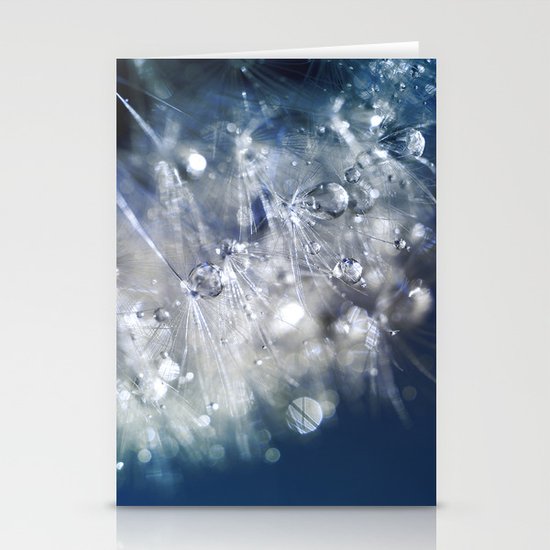 New Year's Blue Champagne Stationery Cards