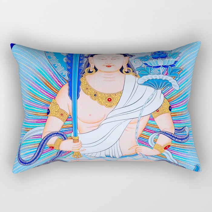 Bodhisattva Akasagarbha Buddhist Painting Thangka Rectangular Pillow