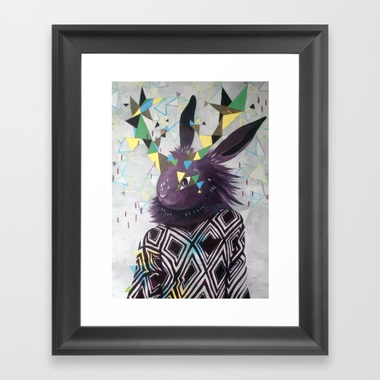 Dark Rabbit Framed Art Print