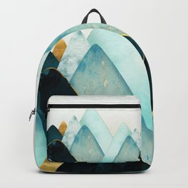 Gold and Blue Hills Backpack