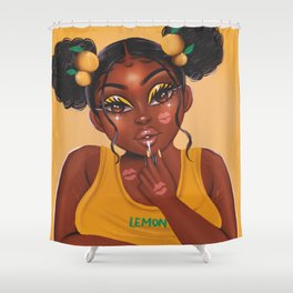 Bebe Lemon Shower Curtain