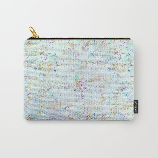Swirls gold teal lavender Carry-All Pouch
