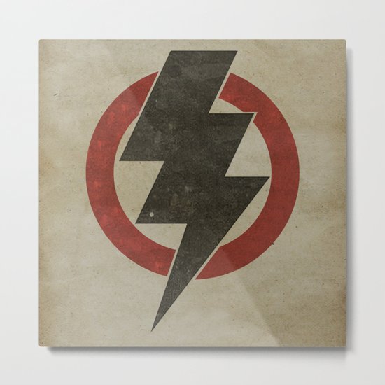 lightning strike zone Metal Print