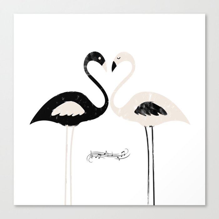 Armony flamingos Canvas Print