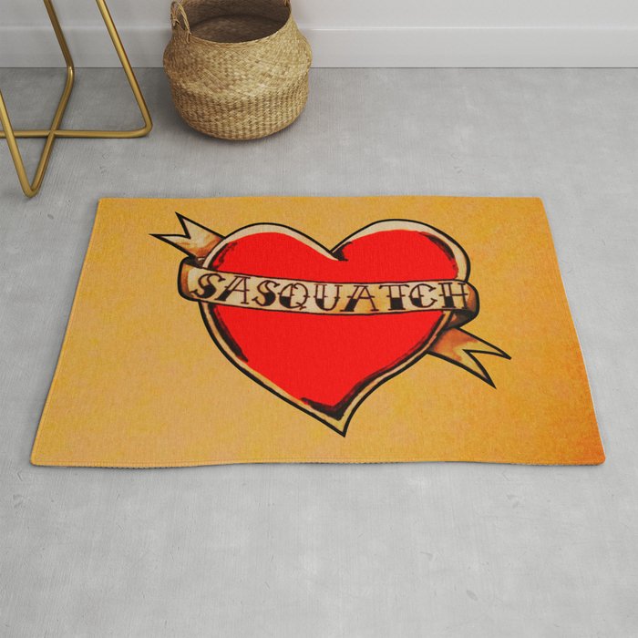 My Heart Belongs to Sasquatch Rug