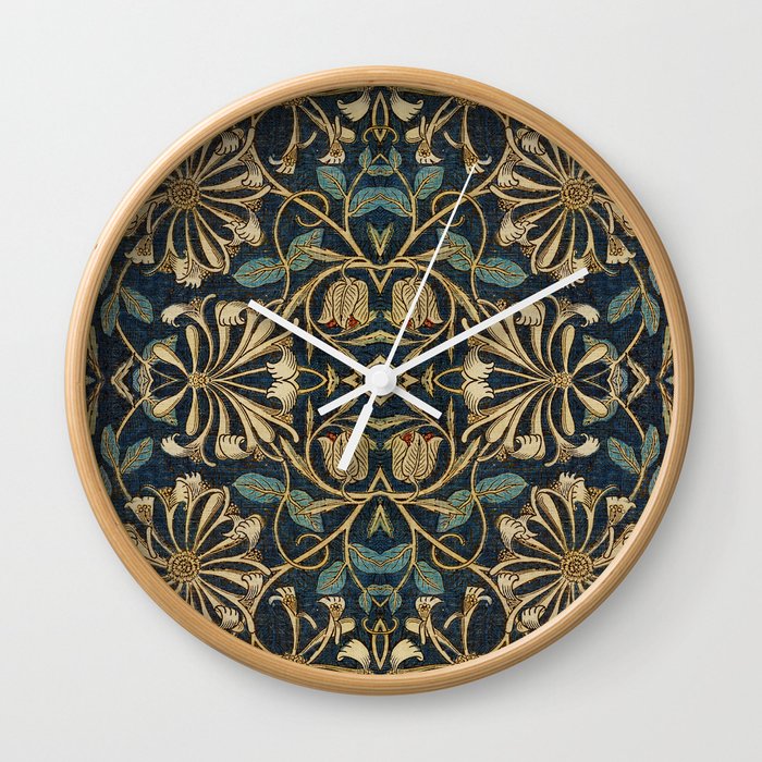 William Morris Arts & Crafts Pattern #11 Wall Clock