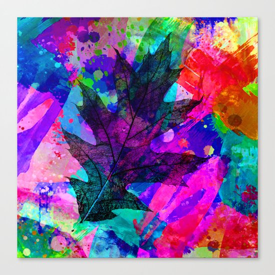 splash leaf ii Canvas Print