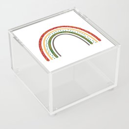 Abstract Sunflower boho rainbow  Acrylic Box