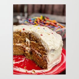 Carrot Cake Birthday Poster