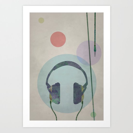 headphones Art Print