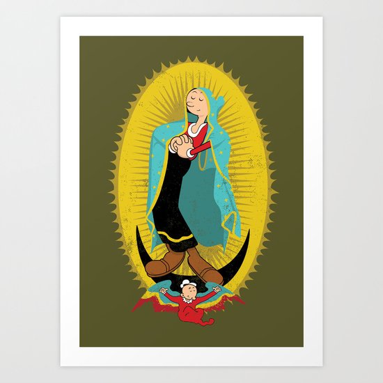 Virgin Olive Oyl Art Print