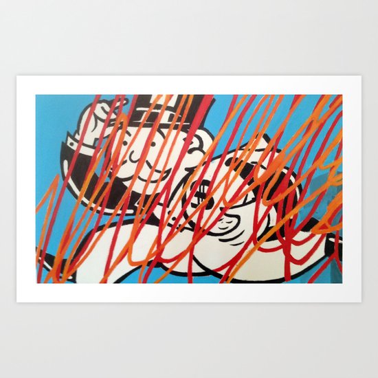 MONOPOLY MAN4 Art Print
