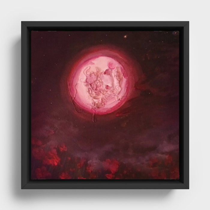 Blood Moon  Framed Canvas