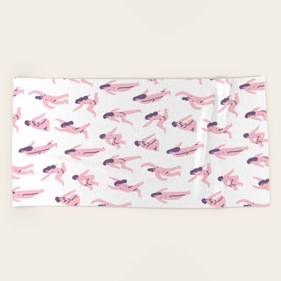 Nude Girls Beach Towel