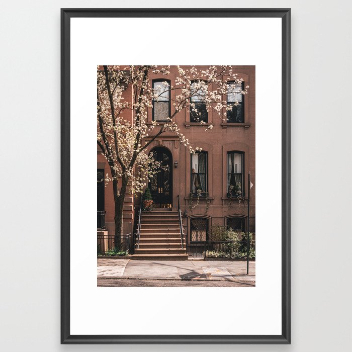 Brooklyn Heights Brownstones 03 Framed Art Print