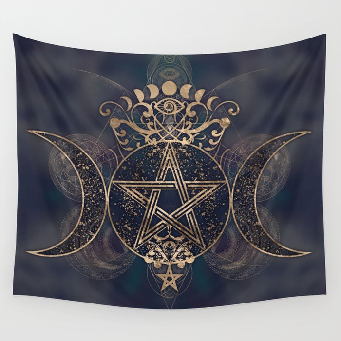 Triple moon goddess best sale tapestry