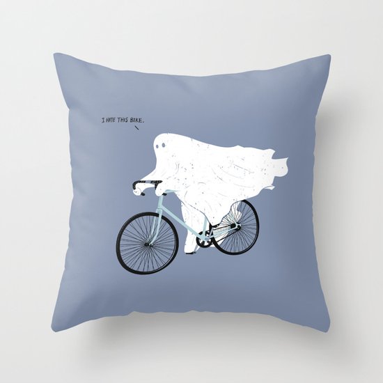 Negative Ghostrider. Throw Pillow